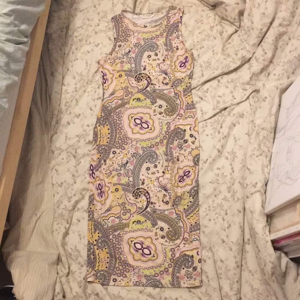 Miss Selfridge Paisley Bodycon Sleeveless Dress